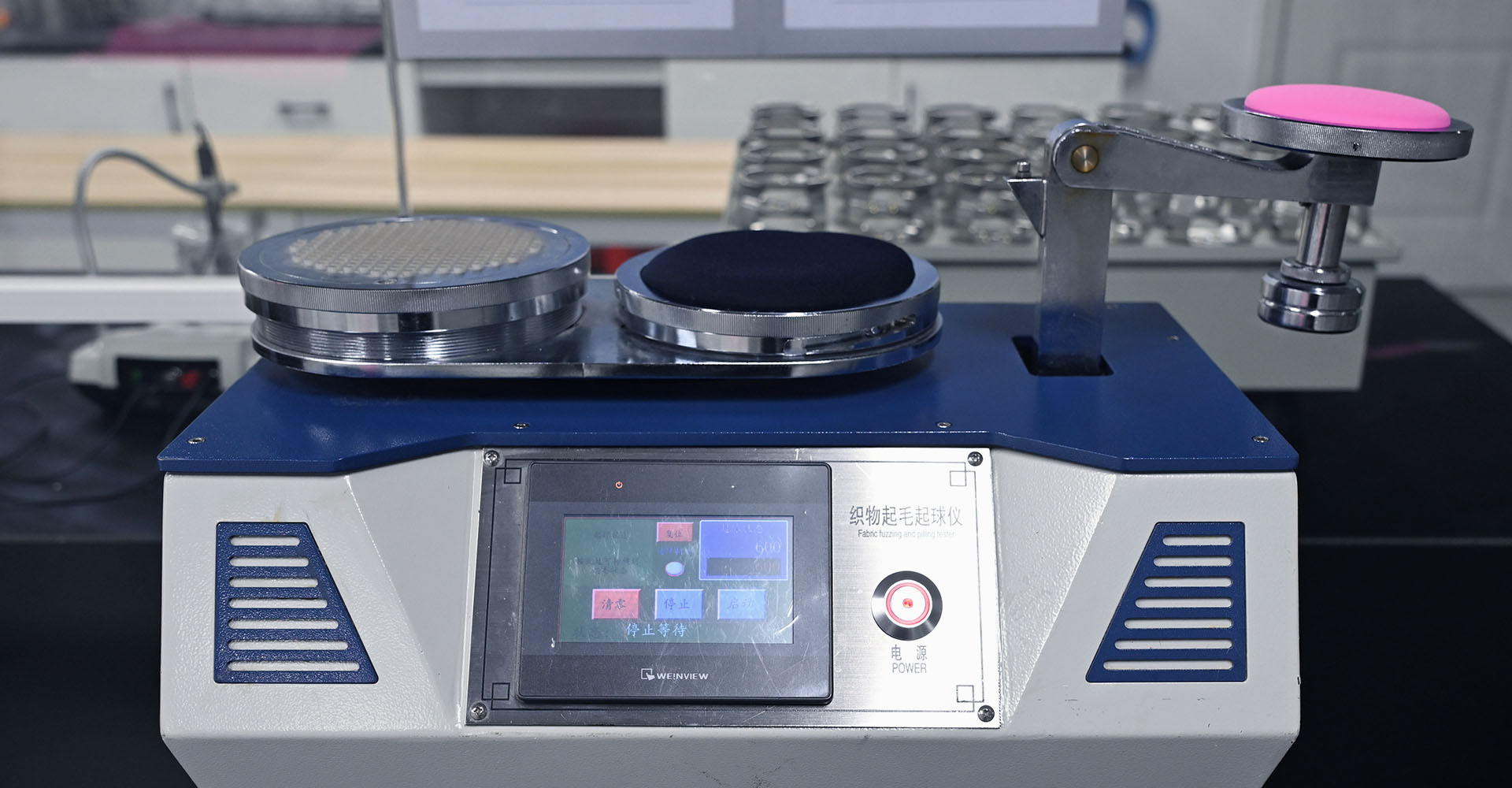 Seca e umidade da cor rapidez para esfregar teste em tecido de nylon ativowear