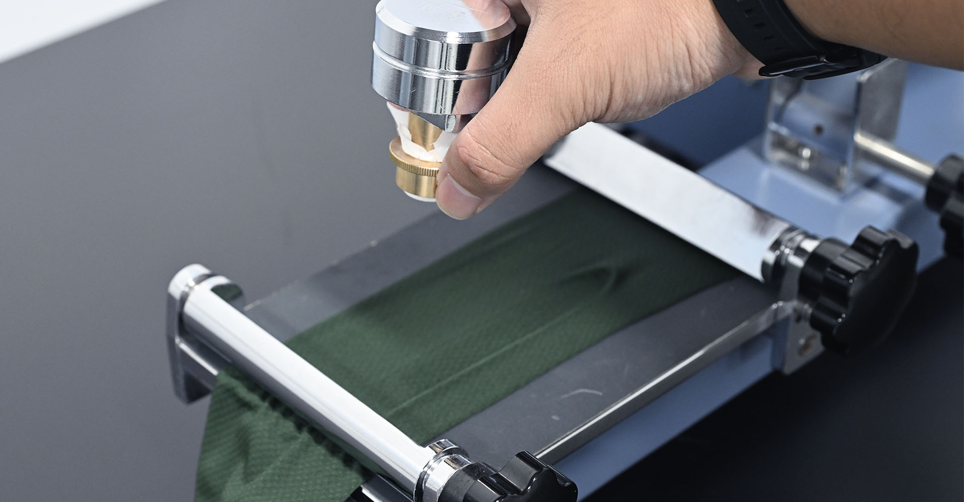 Seca e umidade da cor rapidez para esfregar teste em tecido de nylon ativowear